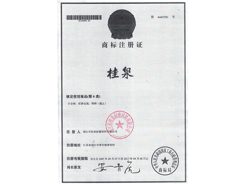 商標注冊證